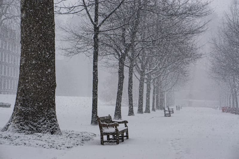 how weather hazards are caused - snow ice frost 